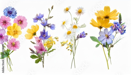 Pressed Flower Arrangements Delicate Blooms, Summer Colors, Botanical Beauty