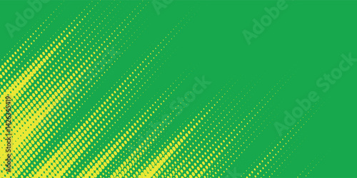 Dots halftone yellow green color pattern gradient texture background. vector illustration eps10