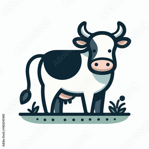 Art & Illustration cow vector simple 