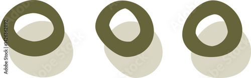 感情のあしらい（三点リーダー）の手描きアイコンイラスト