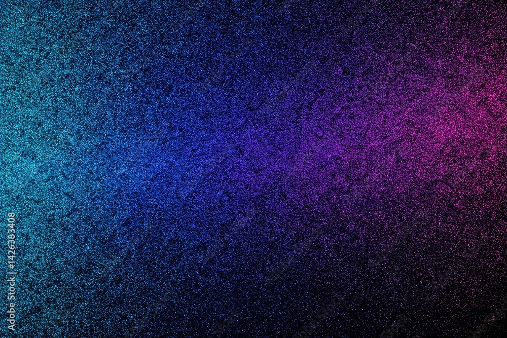 Abstract Gradient Background in Blue and Purple, noise texture effect, large banner copy space ,abstract noise texture banner