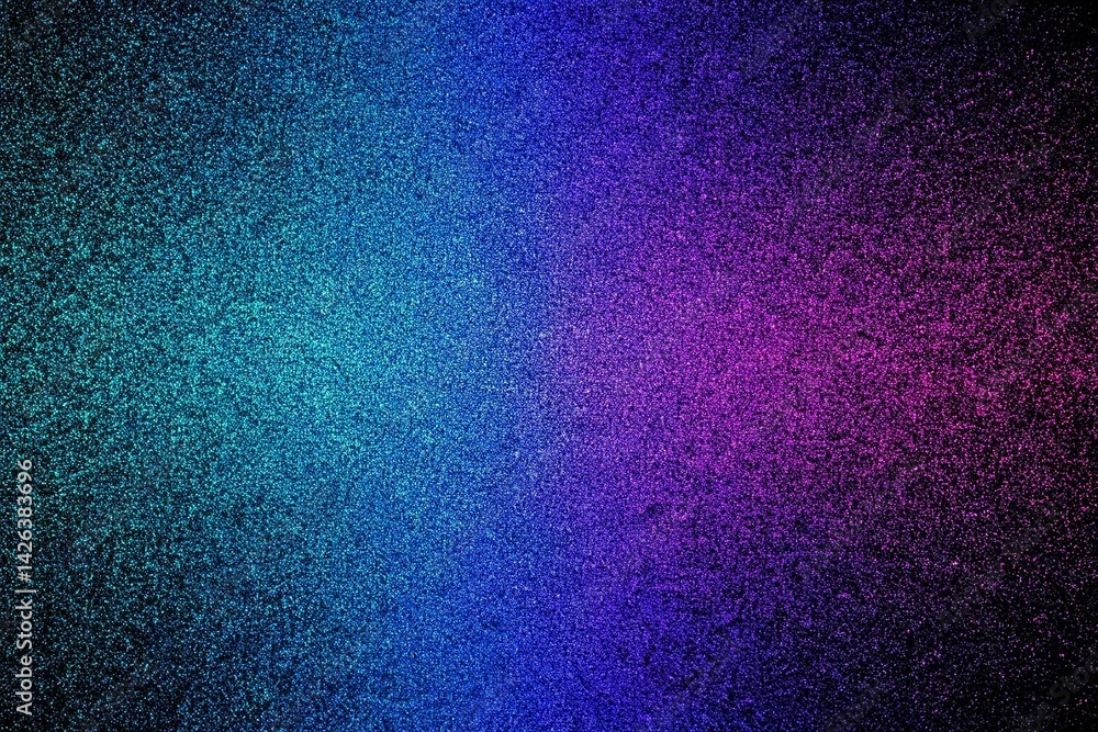 Abstract Gradient Background in Blue and Purple, noise texture effect, large banner copy space ,abstract noise texture banner