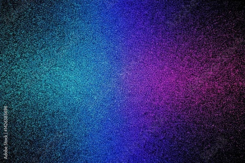 Obraz na płótnie Abstract Gradient Background in Blue and Purple, noise texture effect, large banner copy space ,abstract noise texture banner w salonie