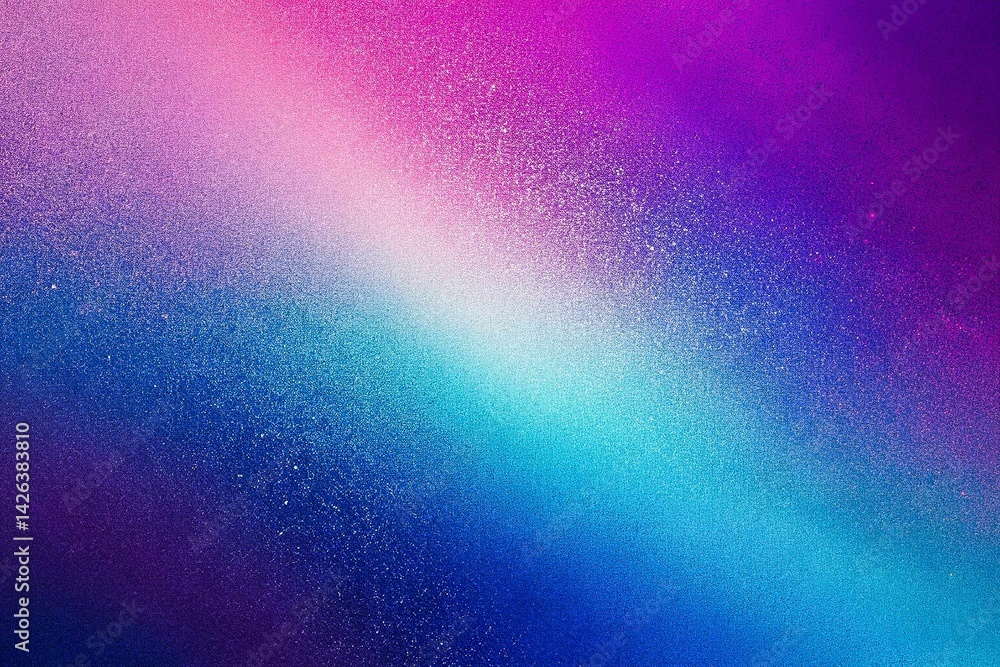 Gradient Background in Blue and Purple, noise texture effect, large banner copy space ,abstract noise texture banner