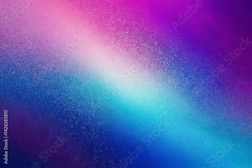 Obraz na płótnie Gradient Background in Blue and Purple, noise texture effect, large banner copy space ,abstract noise texture banner w salonie