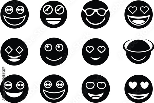 Hilarious Cartoon Eyes and Funny Facial Icons, Set of Goofy Cartoon Faces and Expressions, Funny Cartoon Eyes and Faces , Whimsical Cartoon Eyes and Face Elements, smile, emotion, wow, happy reaction.