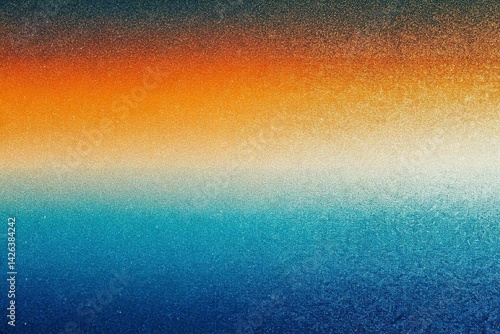 Obraz na płótnie Abstract Gradient Background with Blue and Orange, noise texture effect, large banner copy space ,abstract noise texture banner w salonie
