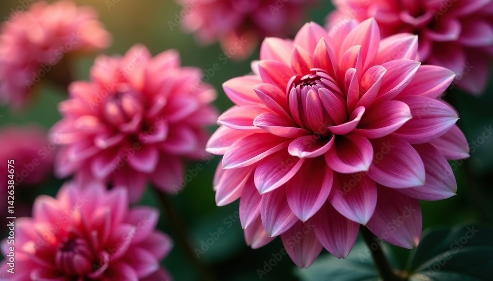 Intricate dahlia blooms, vibrant hues, close-up view, illustration, floral background, floral Intricate dahlia blooms, vibrant hues, close-up view, illustration, floral background, floral