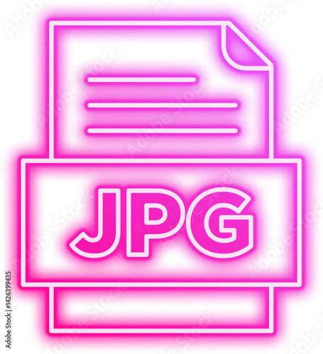 Neon File Format Icon