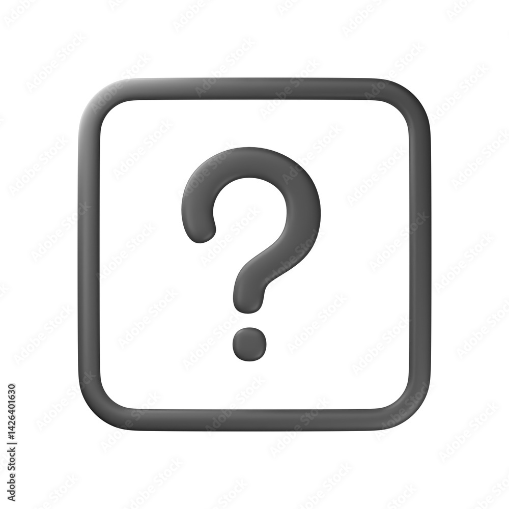 3d faq ask icon 3d faq ask icon