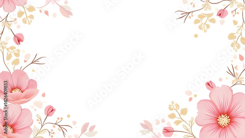 pink floral background