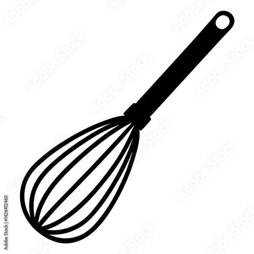 whisk on a white background