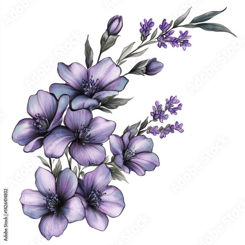 floral background with flowers