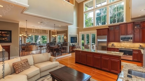 Wallpaper Mural Neutral-toned space with a balance of comfort and open movement Torontodigital.ca