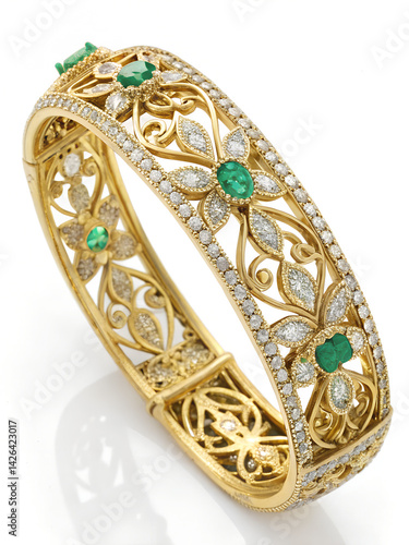 gold ring with diamonds