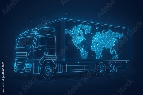 Global Logistics: A Digital Representation of Worldwide Shipping and Delivery