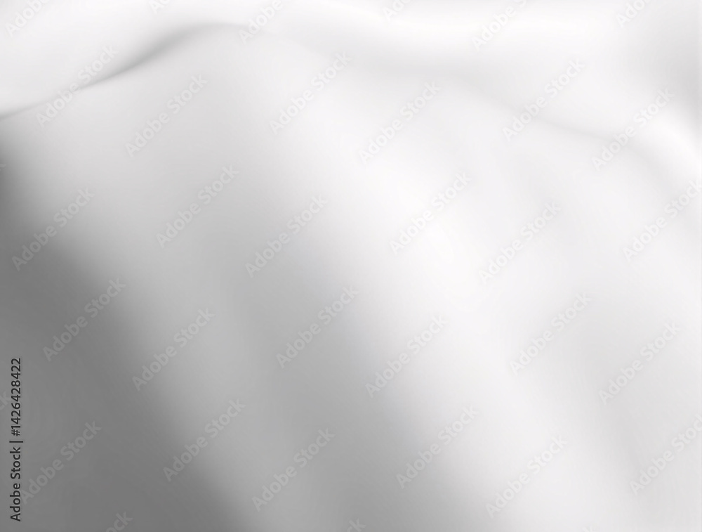 White fabric with subtle folds and shadows, creating a serene and elegant atmosphere. White fabric with subtle folds and shadows, creating a serene and elegant atmosphere.