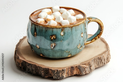 Obraz na płótnie Cup of hot chocolate with marshmallows. w salonie