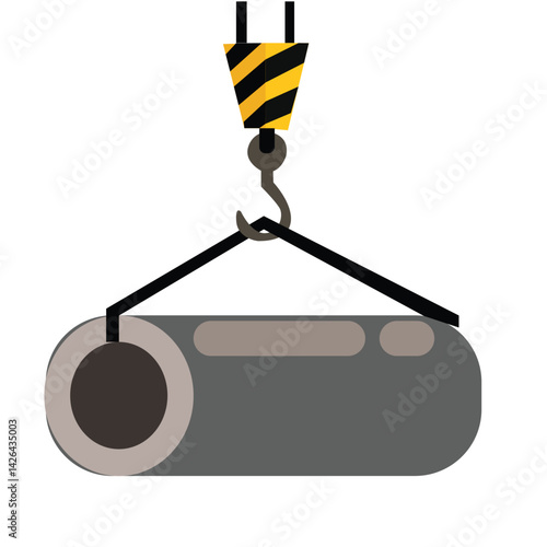 construction lifting equipment. Proper use of slinging during the operation of a tower crane at the construction site. Slinging Loads.