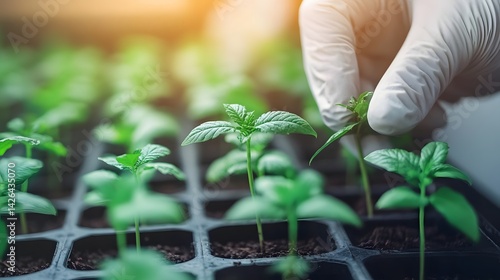 Sustainable Agriculture Research:Monitoring Plant Growth in Greenhouse Laboratory