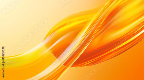 High-quality abstract background featuring bright, dynamic speed lines with an orange swoosh border, fluid yellow gradients, and soft, minimalistic light waves.