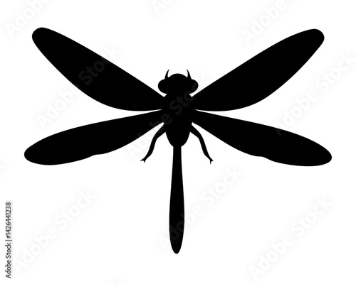 dragonfly on white background