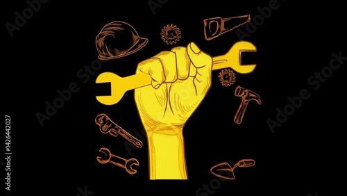 Creative animation for Labor Day or May Day, celebrating workers’ rights, unity, and social awareness. Ideal for education, activism, and global solidarity themes.


