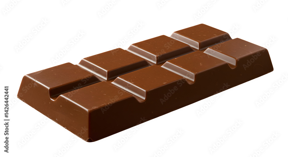 A single chocolate bar with segments on a black background view png, jpeg, jpg, transparent background, white background. isolated on transparent background A single chocolate bar with segments on a black background view png, jpeg, jpg, transparent background, white background. isolated on transparent background
