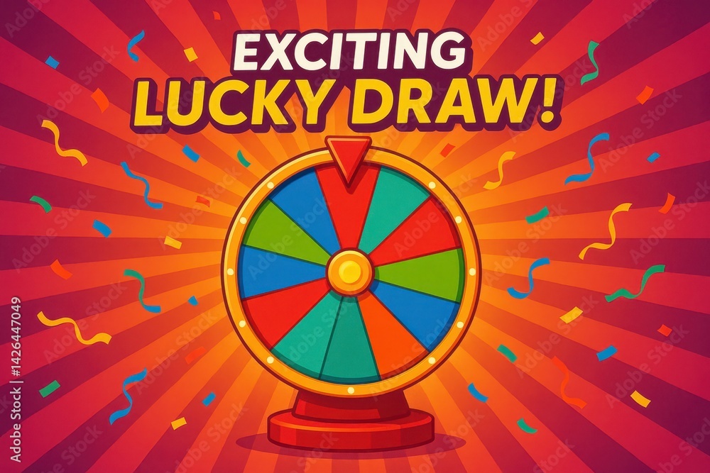 Exciting Wheel of Fortune for Lucky Draw Celebrations and Events