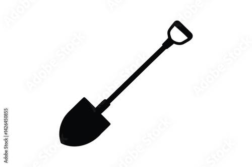 Shovel icon silhouette