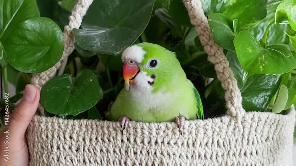 birds in the cage