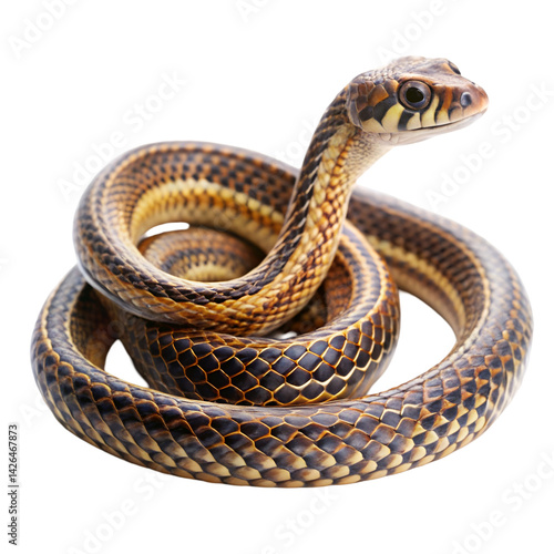 Wallpaper Mural Snake isolated on white background Torontodigital.ca