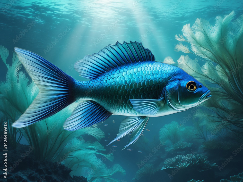 Fish Displayed Against Various Creative Backgrounds
Fish Displayed Against Various Creative Backgrounds