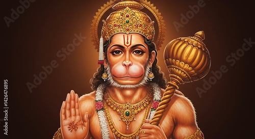 Hanuman Deity Portrait