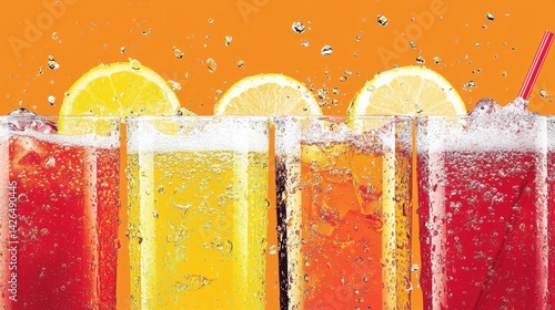 a poster for carbonated drinks 