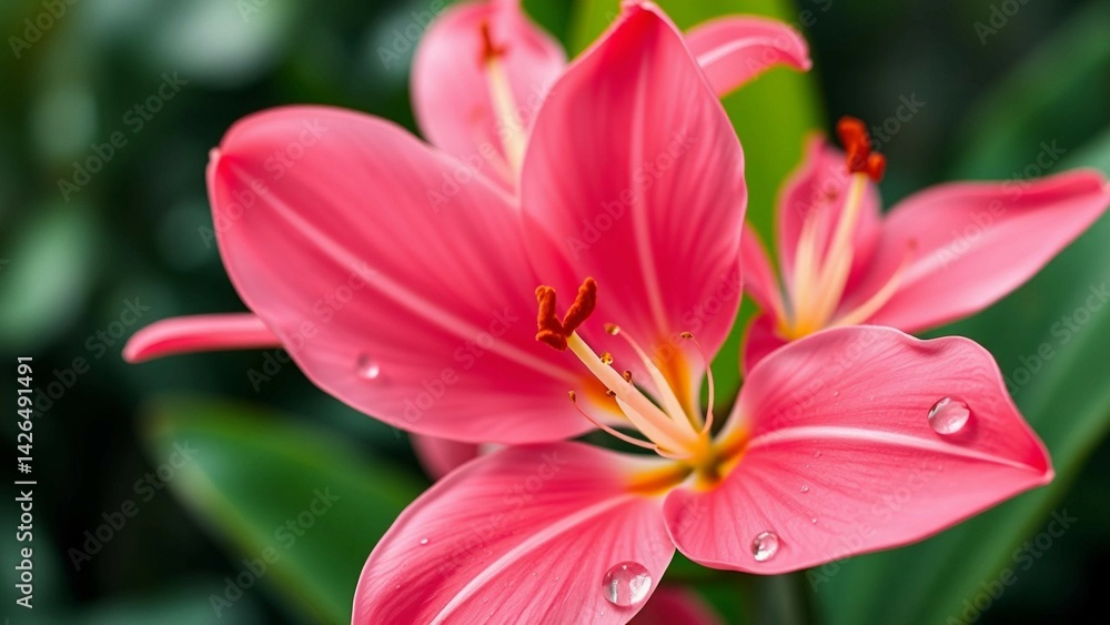 Fototapeta premium red and yellow flower