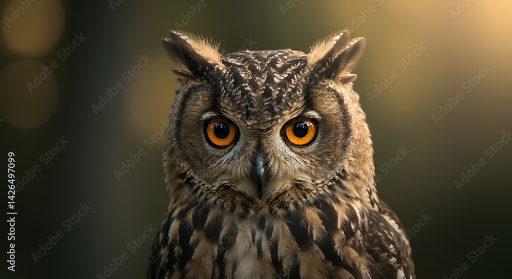 Owl Close Up Portrait Owl Close Up Portrait