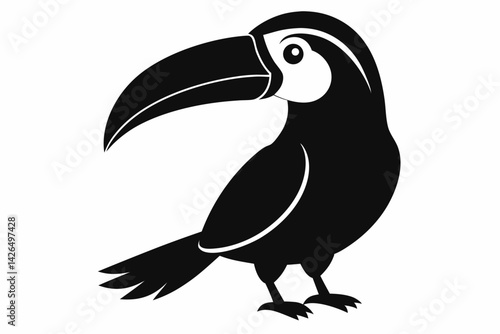 toucan sihouette black vector