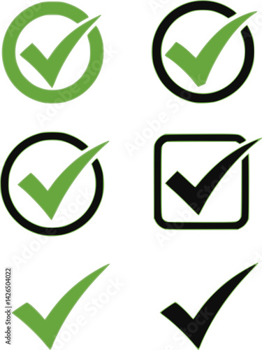 check mark button 3d icon in cartoon plastic style minimal isolated on transparent white background, clipping path