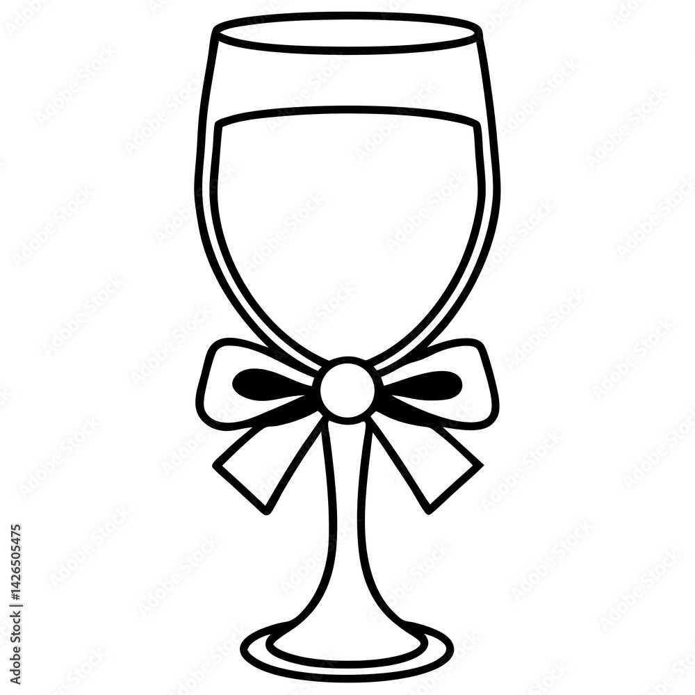 glass with champagne glass with champagne