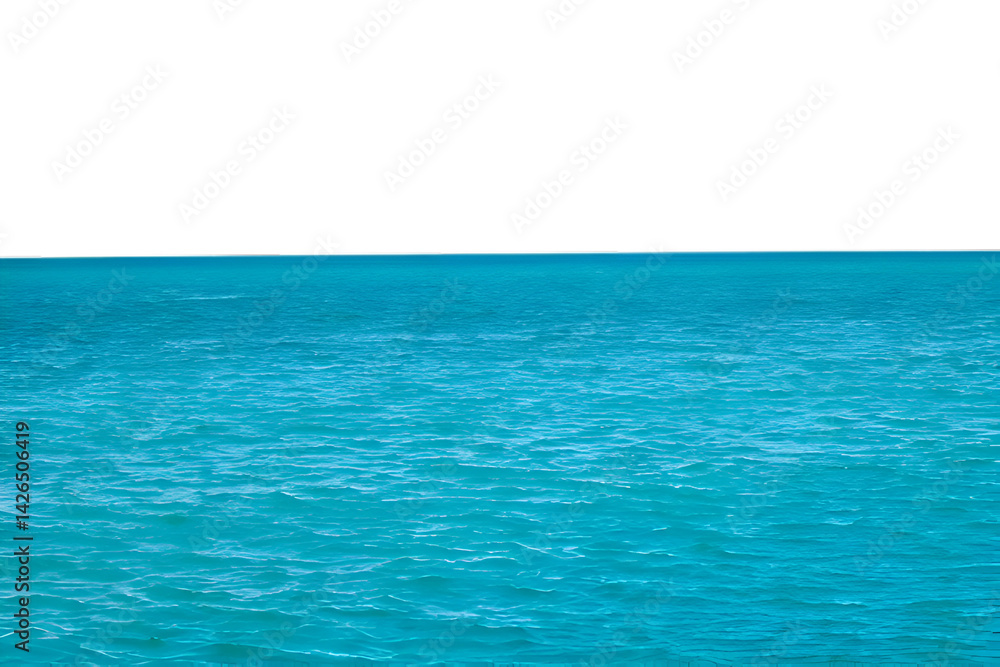 Obraz premium blue water surface on transparent background