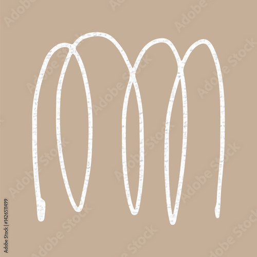 Cute yellow mountain, collage element vector