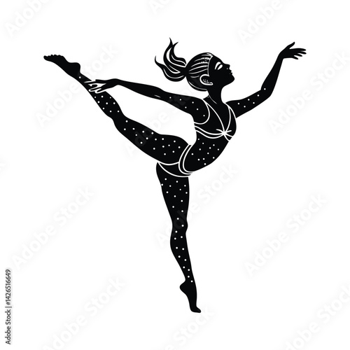 silhouette of a ballet dancer