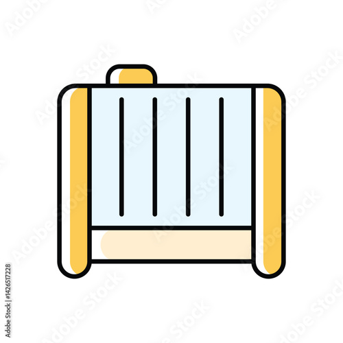 Car Radiator Icon vector stock illustration