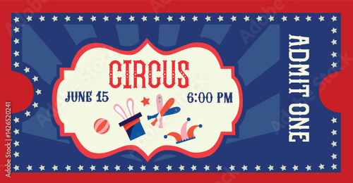Vintage circus ticket