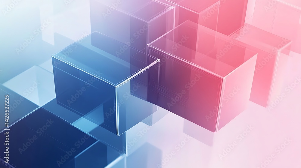 Abstract Glass Cubes Background. Abstract Glass Cubes Background.