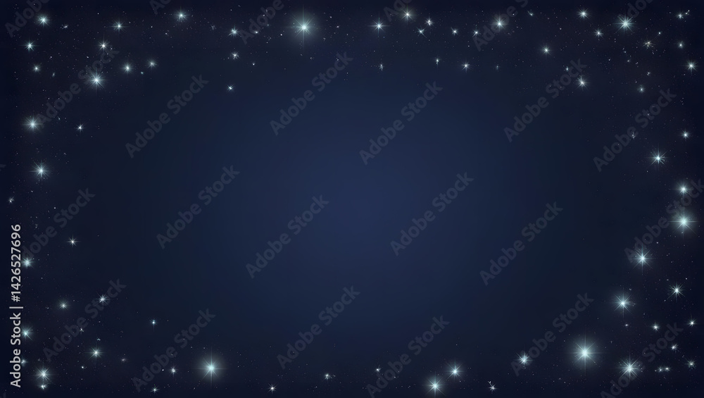 Fototapeta premium dark blue background with stars