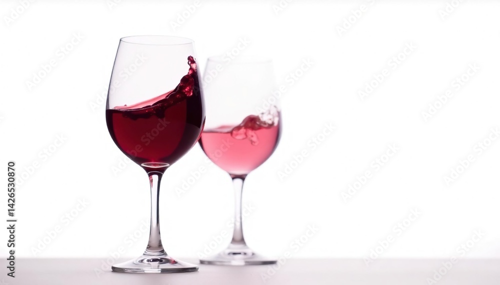 Rich red wine, swirling in glass against pure white , grape, vineyard Rich red wine, swirling in glass against pure white , grape, vineyard