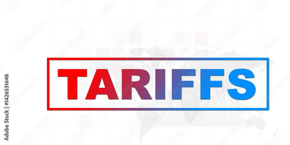 2D illustration import export tariff concept
2D illustration import export tariff concept