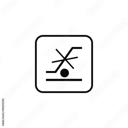 Should Not Be Lift Trolly Package Icon Vector